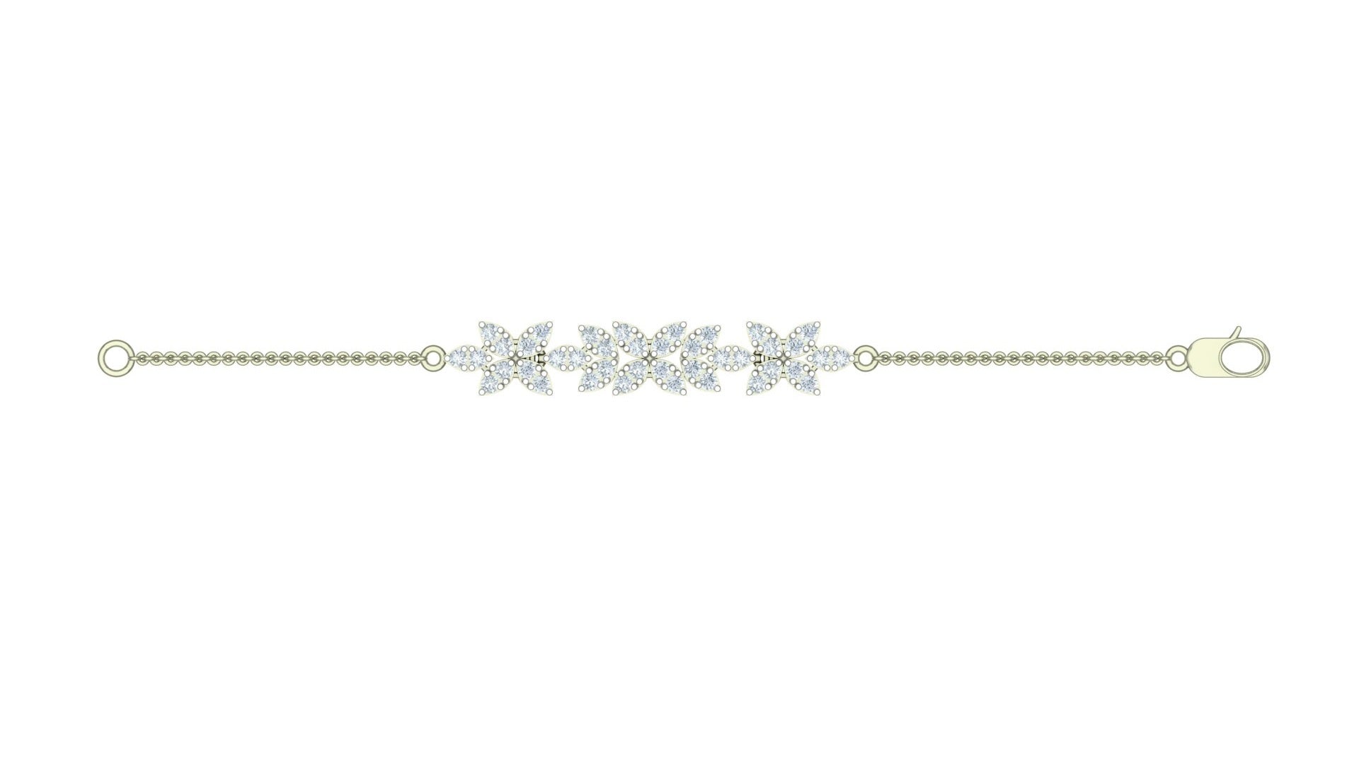 THE LEAF LIGHT DIAMOND BRACELET