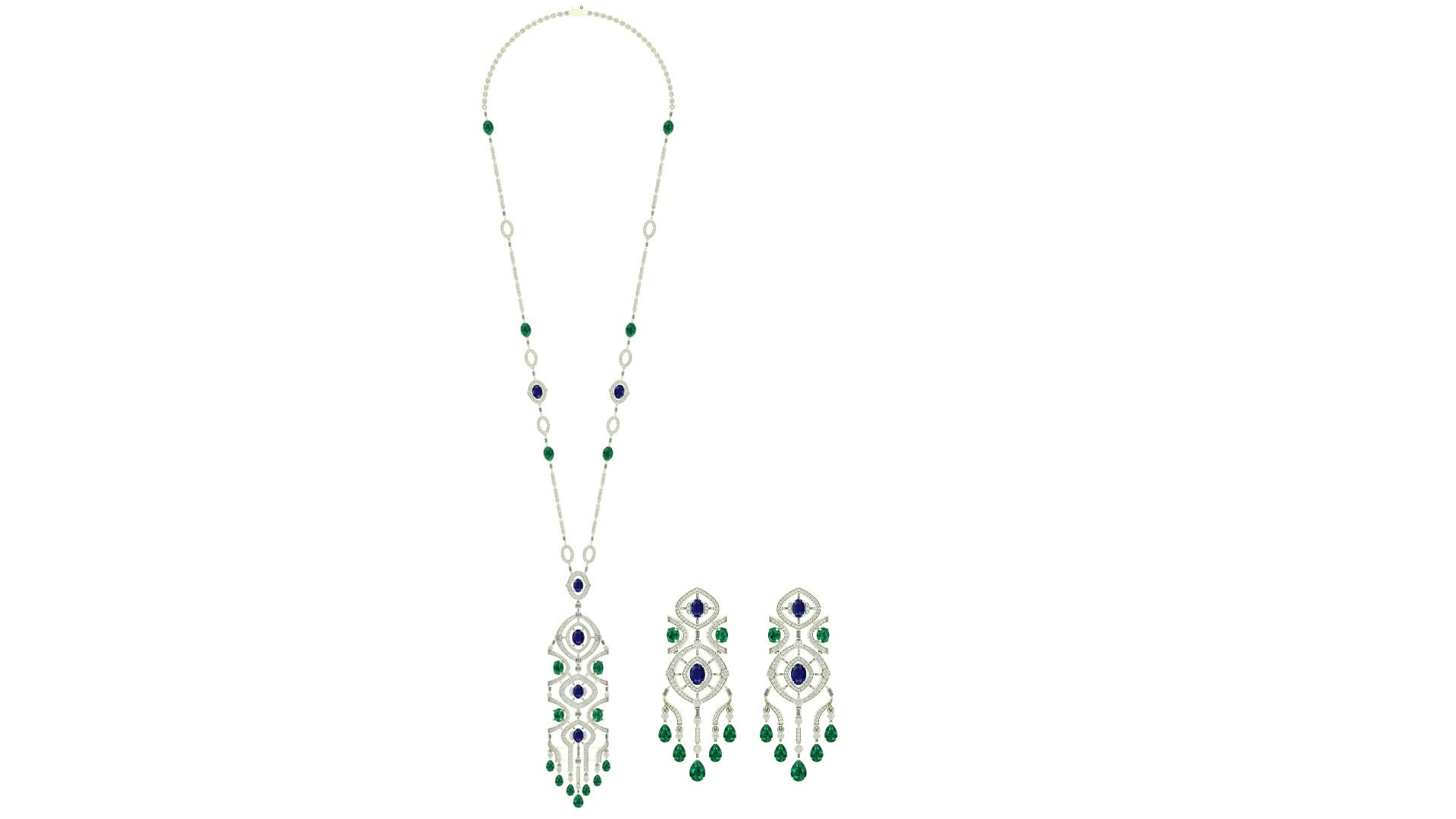 THE BLUE FERN LONG CHAIN