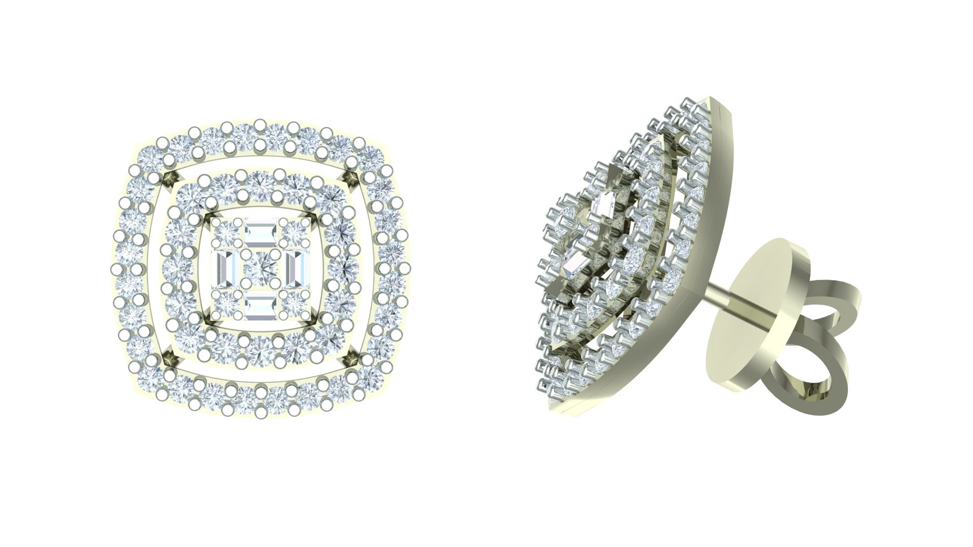 THE HALO SQUARE STUDS
