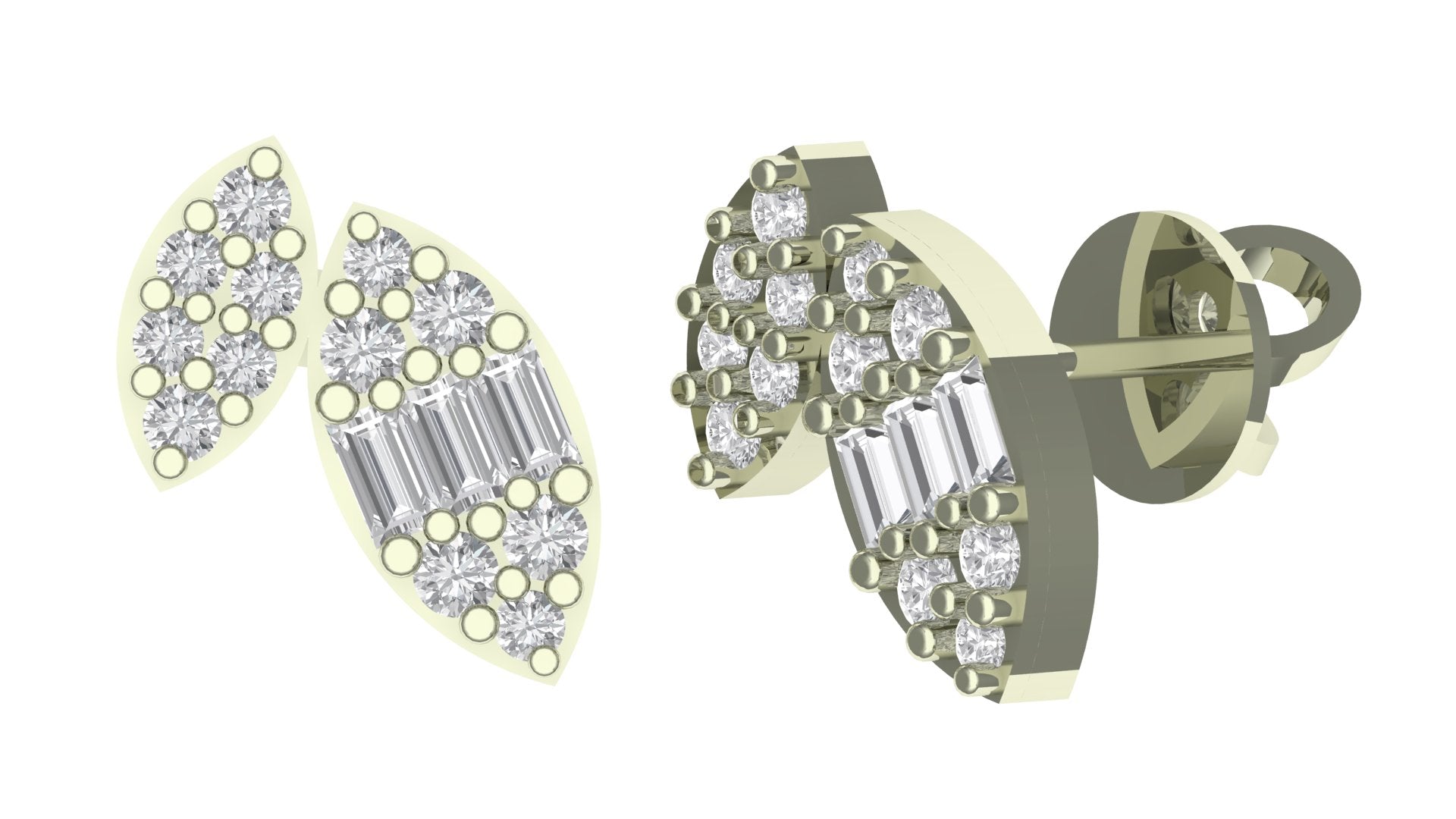 THE LEAFLET MINI STUDS