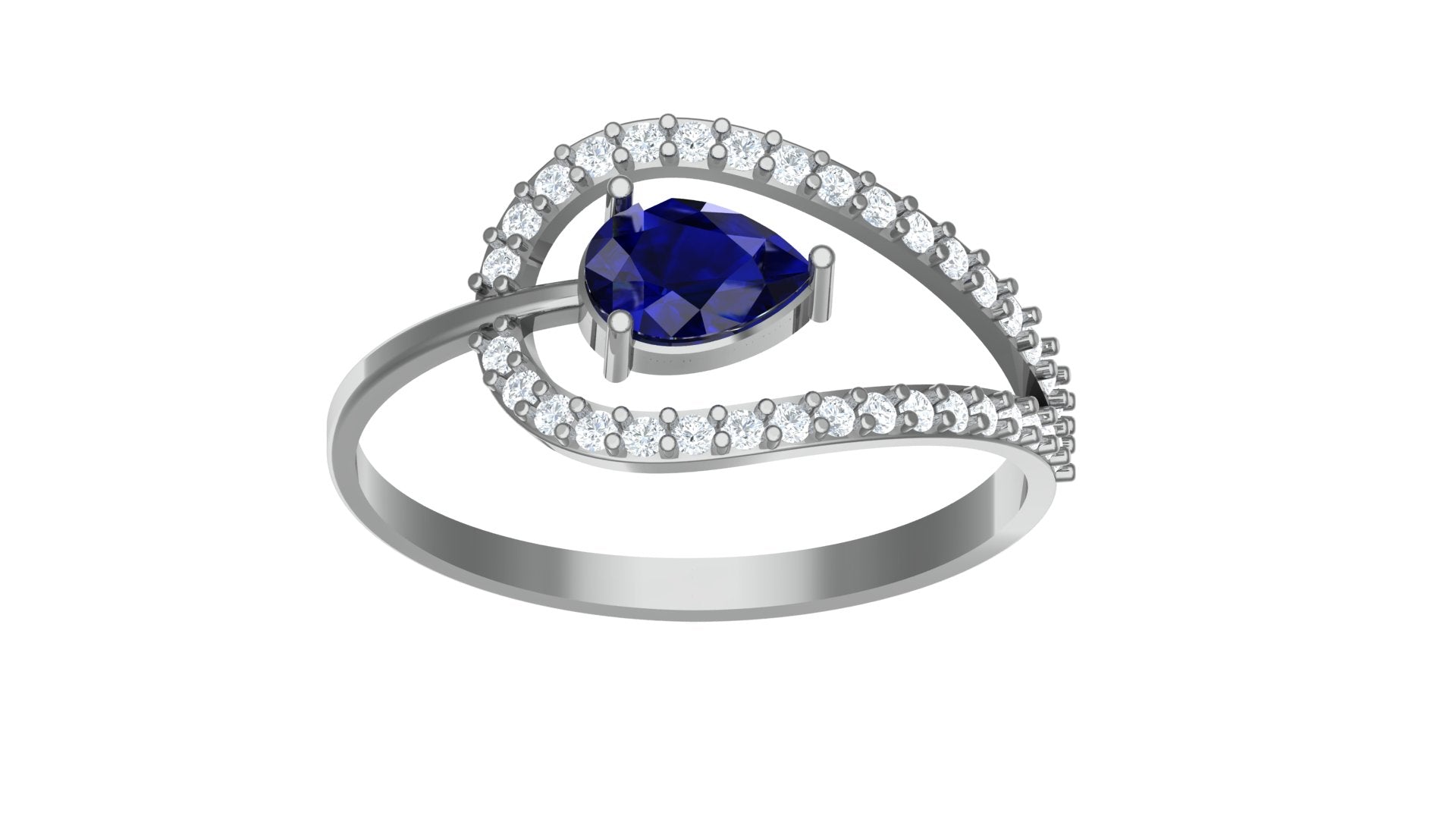 THE SAPPHIRE SERENADE DIAMOND RING
