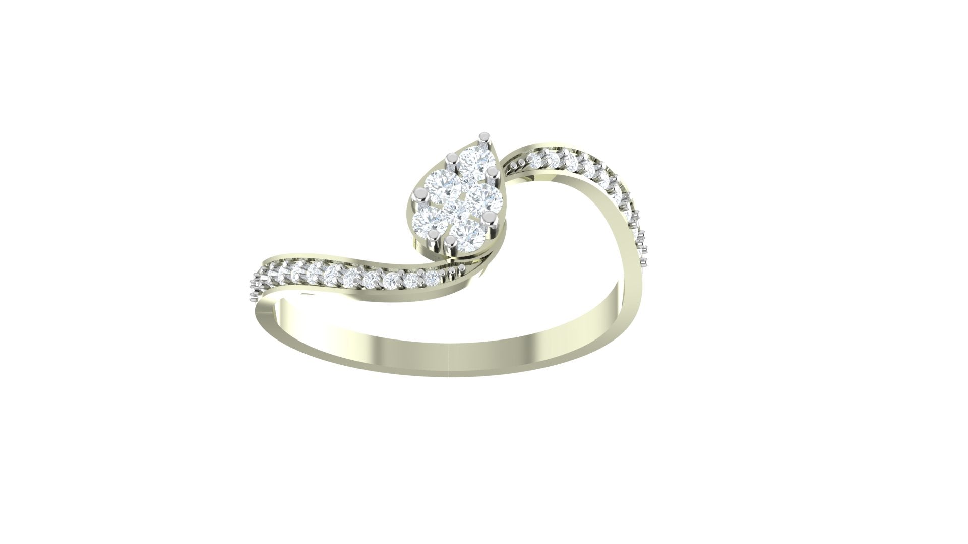 THE TEAR DROP TALE DIAMOND RING