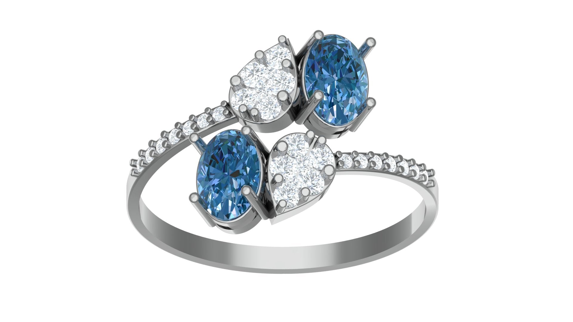 THE BLUE WHISPER DIAMOND RING