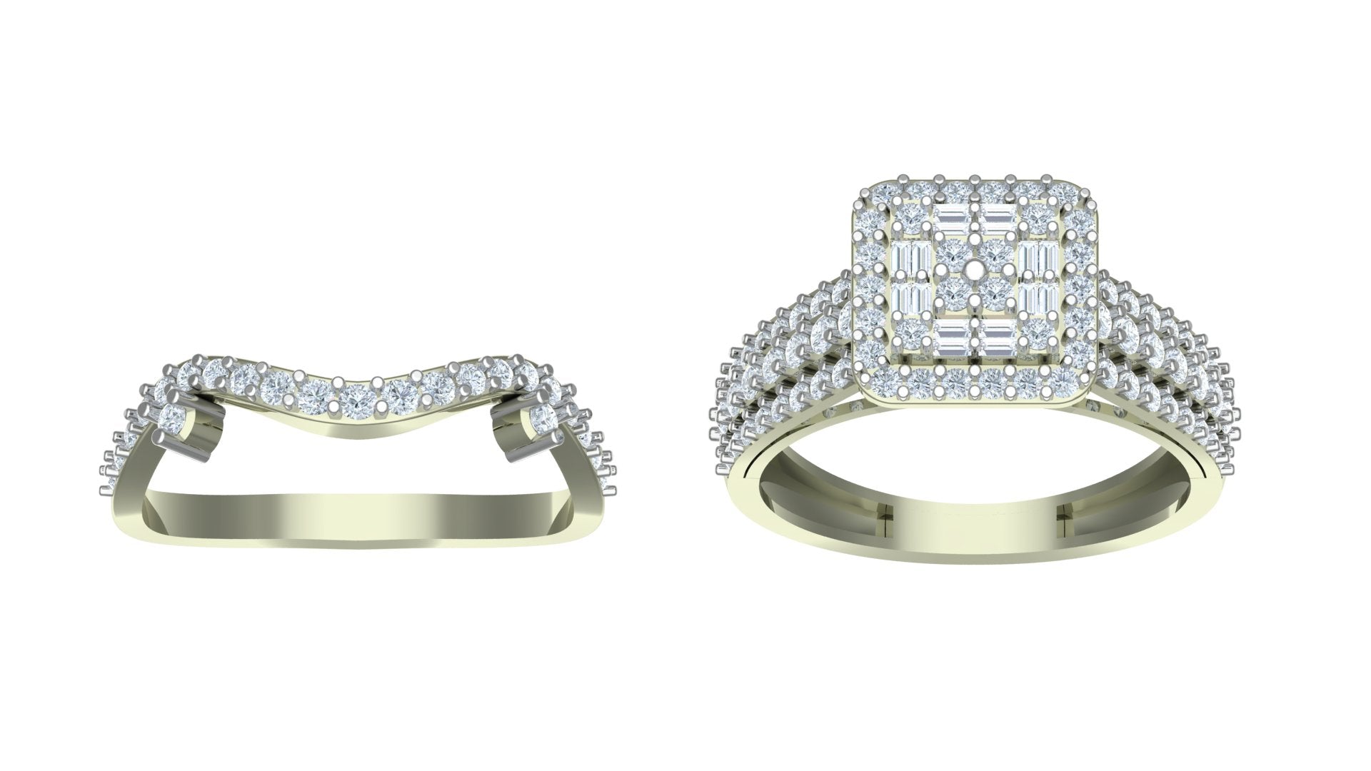 THE LUSTRO TWIN ENGAGEMENT RING