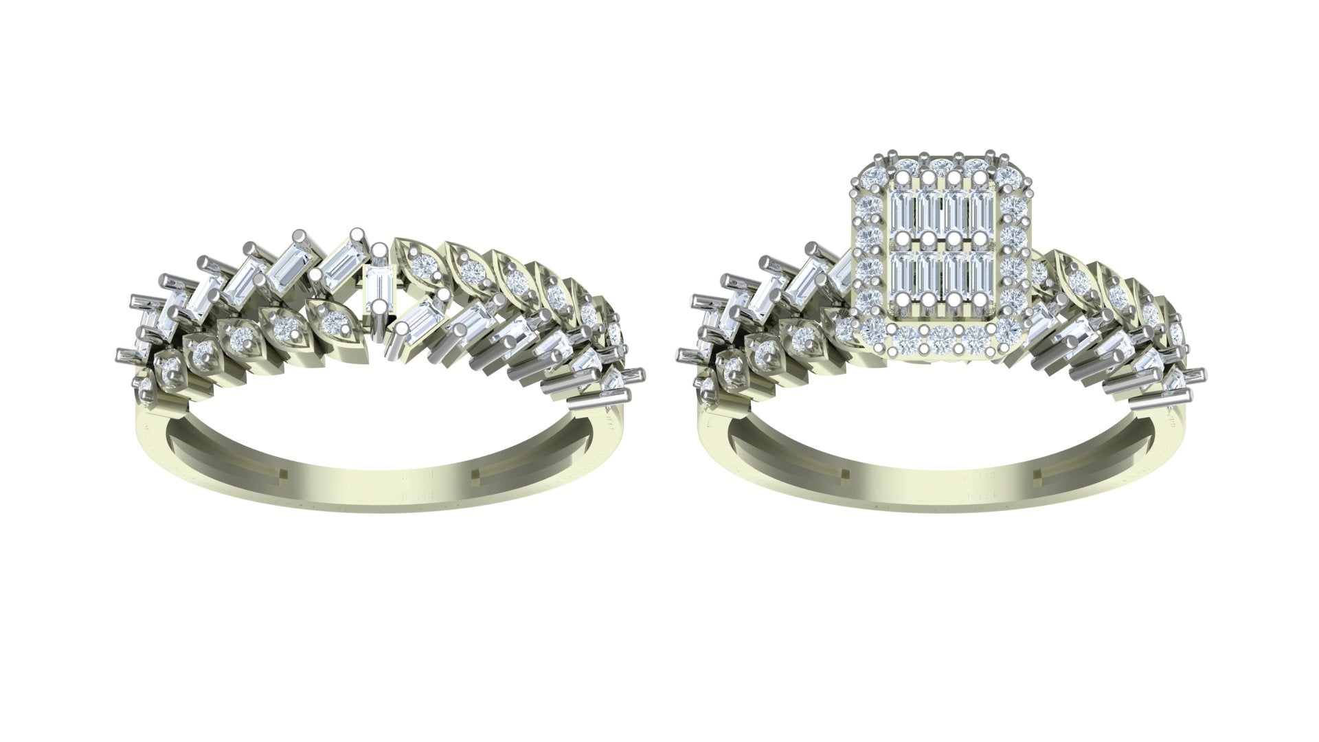 THE WOVEN TWO ENGAGEMENT RING