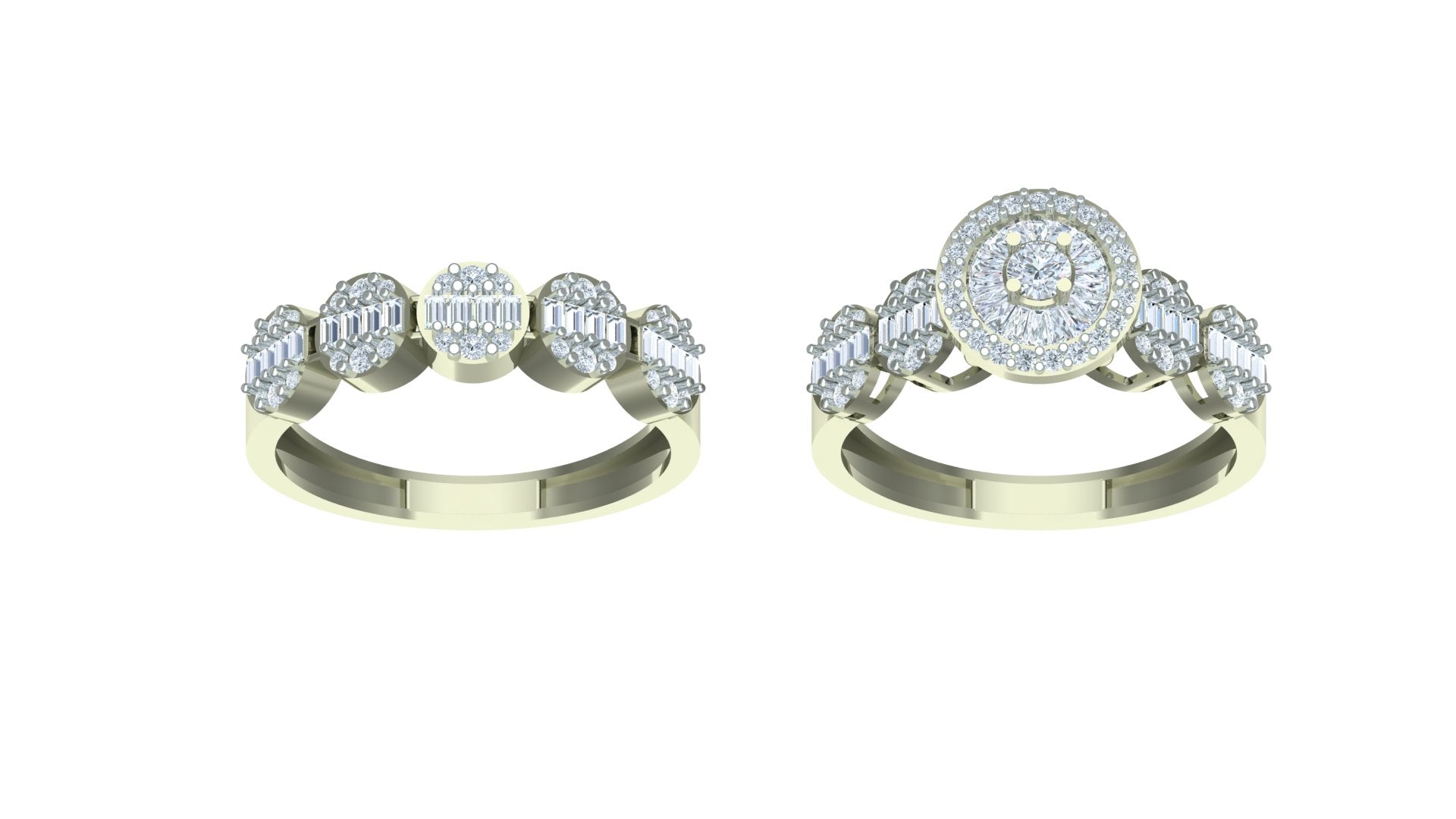 THE LUSTROSA PAIR ENGAGEMENT RING