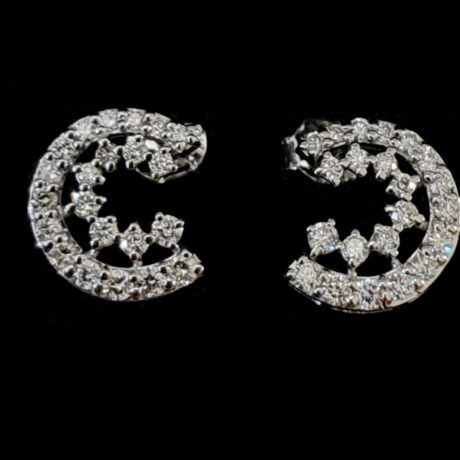 MOON DIAMOND STUD